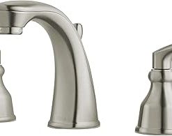Pfister LG49CB1K Avalon Two-Handle 8 Inch Widespread Bathroom Faucet in Brushed Nickel, Water-Efficient Model