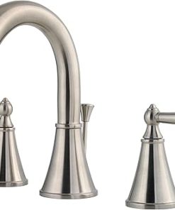 Pfister Saxton Bathroom Sink Faucet, 8-Inch Widespread, 2-Handle, 3-Hole, Brushed Nickel Finish, LG49GL0K