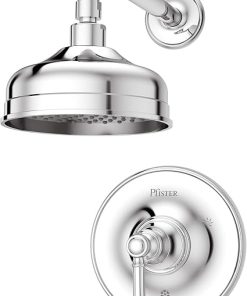 Pfister, LG89-7TBC, Tisbury Shower Trim Package with Single Function Rain Shower Head, Polished Chrome 2