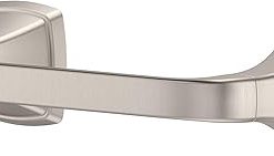 Pfister Bronson Toilet Paper Holder, Bathroom Tissue Holder, Wall-Mounted, Screw-In, Brushed Nickel Finish, BPHBS1K