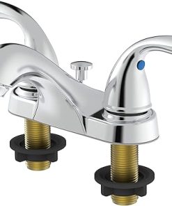 Pfister LF-WL2-230C Classic 2-Handle 4″ Centerset Bathroom Faucet in Polished Chrome, 1.2gpm 2