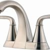 Pfister LG48-HT0 Holliston 1.2 GPM Centerset Bathroom Faucet – Spot Defense Brushed Nickel 3