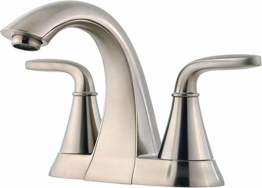 Pfister LG48-WF0 Winfield 1.2 GPM Centerset Bathroom Faucet with Pfast Connect, Pforever Seal Valves, and TiteSeal Mounting – Includes Push & Seal Drain Assembly - Brushed Nickel