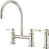 Pfister Tamera Kitchen Faucet with Pull Down Sprayer and Soap Dispenser, Single Handle, High Arc, Tuscan Bronze Finish, F5297TAY 3