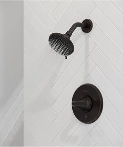 Pfister LG89-7MCA McAllen Shower Only Trim Package with 1.8 GPM Multi Function Shower Head with SecurePfit Anti-Wobble Handle, Pforever Seal, and Spot Defense Technology – Spot Defense Brushed Nickel 2