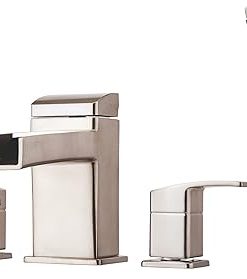 Pfister LG64DFK Kenzo 2-Handle Complete Roman Tub Trim with Handheld Shower, Brushed Nickel