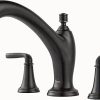Pfister Northcott Roman Bathtub Faucet (Valve Sold Separately), 2-Handle, 3-Hole, Tuscan Bronze Finish, RT65MGY