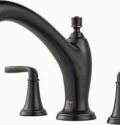 Pfister Northcott Roman Bathtub Faucet (Valve Sold Separately), 2-Handle, 3-Hole, Tuscan Bronze Finish, RT65MGY