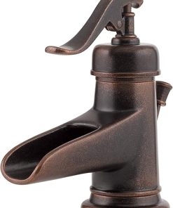 Pfister LG42-YP0U LG42YP0U Ashfield single Control 4 inch Centerset Bathroom Faucet In Rustic Bronze,