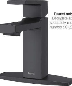 Pfister LG42-DA0B Deckard Single Control 4″ Centerset Bathroom Faucet, Matte Black 2