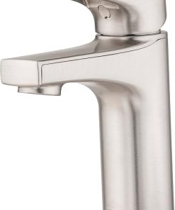 Pfister Ferris Bathroom Sink Faucet, Single Control, 1-Handle, Single Hole, Spot Defense Brushed Nickel Finish, LF042FERGS 2