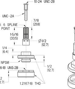 Pfister 910-0050 3 Valve Stem Extension Kit 2