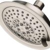 Universal 5-Spray 5.66 in. Fixed Shower Head in Brushed Nickel 3