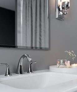 Pfister Willa Bathroom Sink Faucet, 8-Inch Widespread, 2-Handle, 3-Hole, Polished Chrome Finish, LF049MALCC 2