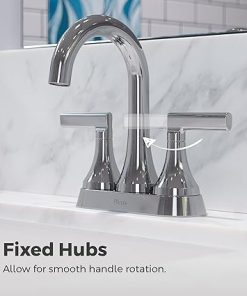 Pfister Vedra Bathroom Sink Faucet, 4-Inch Centerset, 2-Handle, 3-Hole, Polished Chrome Finish, LF048VEDC 2