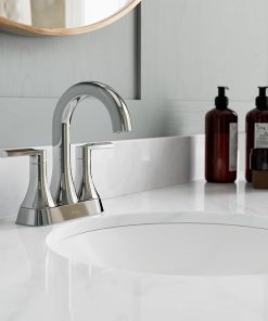 Pfister Vaneri Bathroom Sink Faucet, 4-Inch Centerset, 2-Handle, 3-Hole, Polished Chrome Finish, LF048VRICC 2