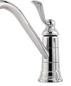 Pfister LG344PC0 Portland 1-Handle Kitchen Faucet with Side Spray, Polished Chrome, 1.8 gpm