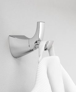 Pfister Karci Bathroom Towel Hook Robe Hook Coat Hook, Wall-Mounted, Screw-In, Polished Chrome Finish, BRHKA0C 2