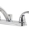 Pfister LF0354THC Delton 2-Handle Kitchen Faucet with Side Spray, Polished Chrome, 1.8 gpm