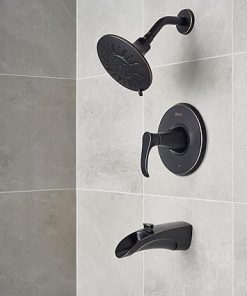 Pfister Brea Tub & Shower Trim Kit, Valve and Cartridge Included, 1-Handle, Tuscan Bronze Finish, 8P8WS2BRSY 2