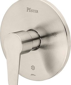 Pfister Pfirst Modern Valve Trim Only (Valve Body Sold Separately), Single Handle, 1-Hole, Brushed Nickel Finish, R89040K