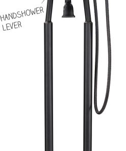 Pfister RT6-1TFY Traditional Double Riser Free-Standing Tub Filler with Hand Shower, Tuscan Bronze 2