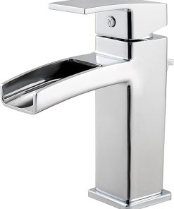 Pfister GT42DF0C Kenzo Single Control Waterfall 4 Inch Centerset Bathroom Faucet in Polished Chrome