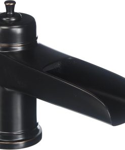 Pfister Ashfield 2-Handle Waterfall Roman Tub Spout Trim Kit, 3-Hole Installation, Fixed Trough-Style Tub Spout, Ceramic Disc Valving, Polished Finish