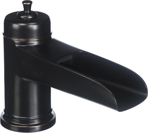 Pfister Ashfield 2-Handle Waterfall Roman Tub Spout Trim Kit, 3-Hole Installation, Fixed Trough-Style Tub Spout, Ceramic Disc Valving, Polished Finish