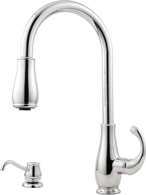 Treviso Pull-Down Kitchen Faucet with Lever Handle - Image 2