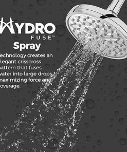 Pfister HydroFuse Shower Head, Shower Arm Not Included, 6-Function, 2.5 GPM, Polished Chrome Finish, 015HF01CC 2