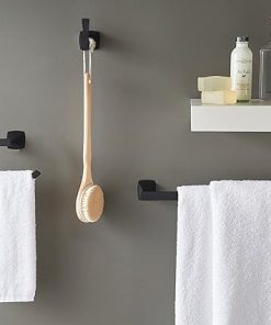 Pfister Venturi Toilet Paper Holder, Bathroom Tissue Roll Holder, Wall-Mounted, Screw-In, Matte Black Finish, BPHVNC0B 2