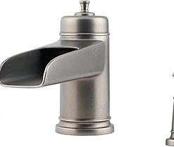 Pfister RT6-YPXE Ashfield Rustic Pewter Waterfall Desgin Roman Tub Trim Only