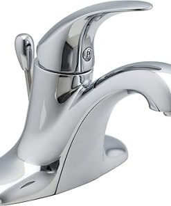 Pfister LG42SR0C Serrano Single Control 4 Inch Centerset Bathroom Faucet in Polished Chrome, Water-Efficient Model