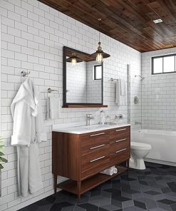 Pfister Pfirst R89070K Brushe Nickel Modern 1-Handle Tub & Shower, Trim Only Less Showerhead, 1 Pack 2