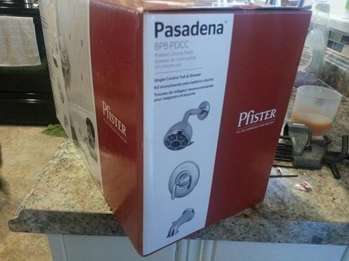 Pfister Price 8P8-PDCC Pasadena 1 Handle Tub & Shower Faucet, Polished Chrome