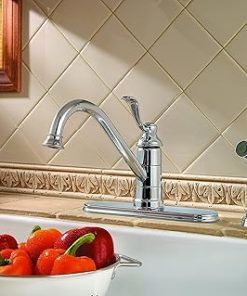 Pfister LG344PC0 Portland 1-Handle Kitchen Faucet with Side Spray, Polished Chrome, 1.8 gpm 2