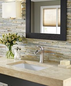 Pfister Brea Bathroom Sink Faucet, Single Control, 1-Handle, Single Hole, Brushed Nickel Finish, LF042BRKK 2